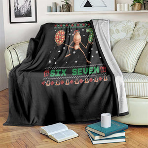 Marcus Says Six Seven Meme Christmas Ugly Sweater Throw Blanket Trendy Tiktok Gift TS12 Print Your Wear