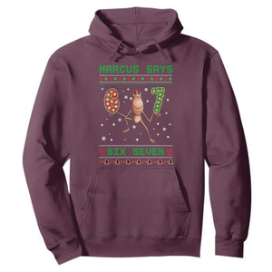Marcus Says Six Seven Meme Christmas Ugly Sweater Hoodie Trendy Tiktok Gift TS12 Maroon Print Your Wear