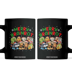 Gen Z Italian Merry Brainrot Christmas Coffee Mug Meme Holiday Gift TS12 Black Print Your Wear