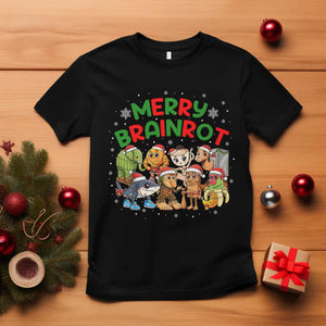 Gen Z Italian Merry Brainrot Christmas T Shirt Meme Holiday Gift TS12 Black Print Your Wear