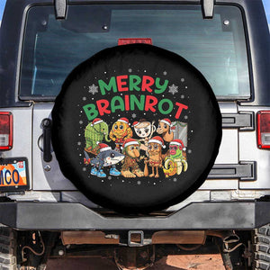 Gen Z Italian Merry Brainrot Christmas Spare Tire Cover Meme Holiday Gift TS12 No hole Black Print Your Wear