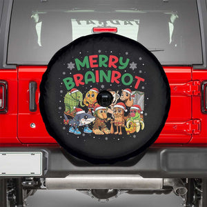 Gen Z Italian Merry Brainrot Christmas Spare Tire Cover Meme Holiday Gift TS12 Black Print Your Wear