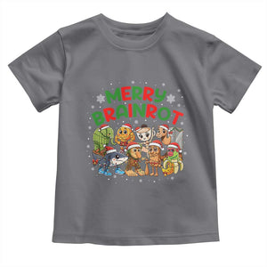 Gen Z Italian Merry Brainrot Christmas Toddler T Shirt Meme Holiday Gift TS12 Charcoal Print Your Wear