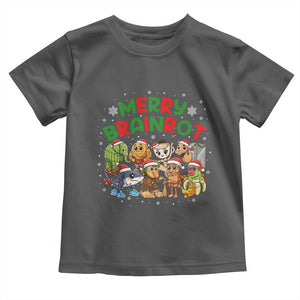 Gen Z Italian Merry Brainrot Christmas Toddler T Shirt Meme Holiday Gift TS12 Dark Heather Print Your Wear