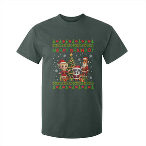 Merry Brainrot T Shirt For Kid Funny Ugly Christmas Italian Meme Gift TS12 Dark Forest Green Print Your Wear