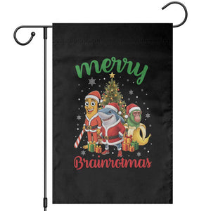Merry Brainrotmas Garden Flag Funny Italian Brainrot Meme Christmas TS12 Black Print Your Wear