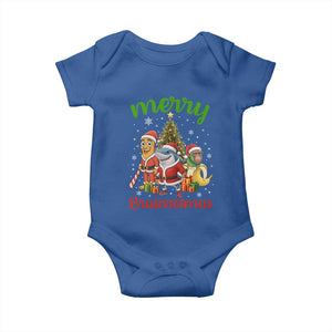 Merry Brainrotmas Baby Onesie Funny Italian Brainrot Meme Christmas TS12 Royal Blue Print Your Wear