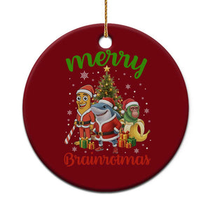 Merry Brainrotmas Ceramic Ornament Funny Italian Brainrot Meme Christmas TS12 1pc Red Print Your Wear
