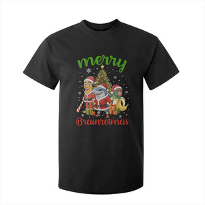 Merry Brainrotmas T Shirt For Kid Funny Italian Brainrot Meme Christmas TS12 Black Print Your Wear