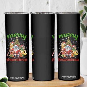 Merry Brainrotmas Skinny Tumbler Funny Italian Brainrot Meme Christmas TS12 Print Your Wear