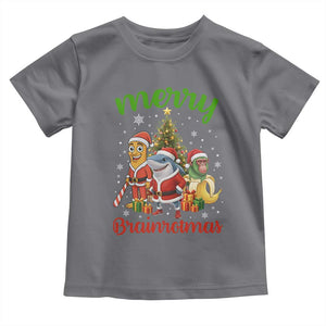 Merry Brainrotmas Toddler T Shirt Funny Italian Brainrot Meme Christmas TS12 Charcoal Print Your Wear
