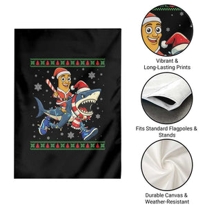 Funny Tung Tung Sahur Riding Tralala Garden Flag Ugly Chritstmas Italian Brainrot Meme TS12 Print Your Wear