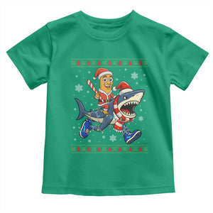 Funny Tung Tung Sahur Riding Tralala Toddler T Shirt Ugly Chritstmas Italian Brainrot Meme TS12 Irish Green Print Your Wear