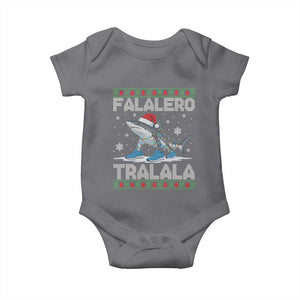 Falalero Tralala Italian Brainrot Meme Christmas Baby Onesie Funny Gen Z Alpha Ugly Xmas Gift TS12 Charcoal Print Your Wear