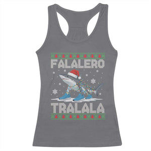 Falalero Tralala Italian Brainrot Meme Christmas Racerback Tank Top Funny Gen Z Alpha Ugly Xmas Gift TS12 Charcoal Print Your Wear