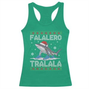 Falalero Tralala Italian Brainrot Meme Christmas Racerback Tank Top Funny Gen Z Alpha Ugly Xmas Gift TS12 Irish Green Print Your Wear
