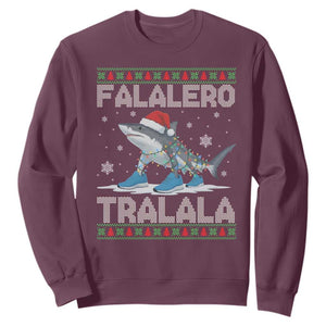 Falalero Tralala Italian Brainrot Meme Christmas Sweatshirt Funny Gen Z Alpha Ugly Xmas Gift TS12 Maroon Print Your Wear