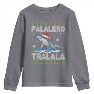 Falalero Tralala Italian Brainrot Meme Christmas Youth Sweatshirt Funny Gen Z Alpha Ugly Xmas Gift TS12 Charcoal Print Your Wear
