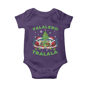 Falalero Tralala Baby Onesie Funny Italian Brainrot Meme Christmas Gift TS12 Purple Print Your Wear