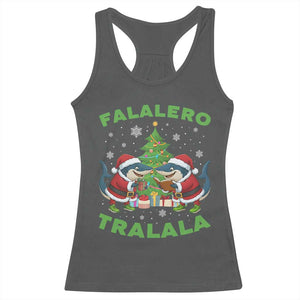 Falalero Tralala Racerback Tank Top Funny Italian Brainrot Meme Christmas Gift TS12 Dark Heather Print Your Wear