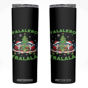 Falalero Tralala Skinny Tumbler Funny Italian Brainrot Meme Christmas Gift TS12 Black Print Your Wear