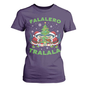 Falalero Tralala T Shirt For Women Funny Italian Brainrot Meme Christmas Gift TS12 Purple Print Your Wear