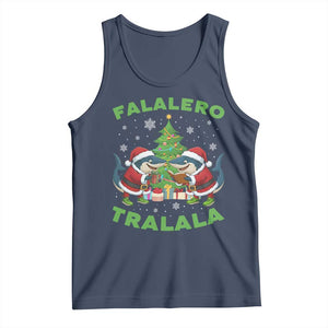 Falalero Tralala Tank Top Funny Italian Brainrot Meme Christmas Gift TS12 Navy Print Your Wear