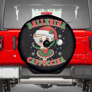 Ballerina Cappuccina Spare Tire Cover Funny Italian Brainrot Meme Christmas Gift TS12 Black Print Your Wear