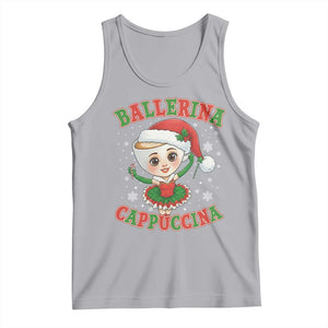 Ballerina Cappuccina Tank Top Funny Italian Brainrot Meme Christmas Gift TS12 Athletic Heather Print Your Wear