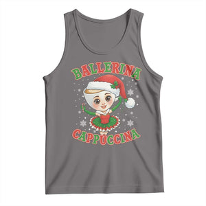 Ballerina Cappuccina Tank Top Funny Italian Brainrot Meme Christmas Gift TS12 Deep Heather Print Your Wear