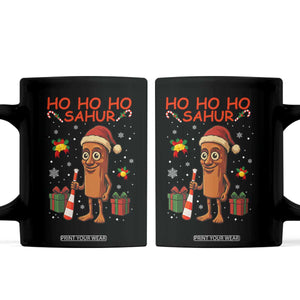 Ho Ho Ho Sahur Italian Brainrot Meme Coffee Mug Funny Gen Z Alpha Christmas Gift TS12 Black Print Your Wear