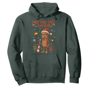 Ho Ho Ho Sahur Italian Brainrot Meme Hoodie Funny Gen Z Alpha Christmas Gift TS12 Dark Forest Green Print Your Wear