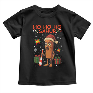Ho Ho Ho Sahur Italian Brainrot Meme Toddler T Shirt Funny Gen Z Alpha Christmas Gift TS12 Black Print Your Wear