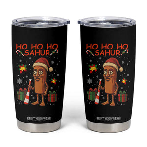 Ho Ho Ho Sahur Italian Brainrot Meme Tumbler Cup Funny Gen Z Alpha Christmas Gift TS12 Black Print Your Wear