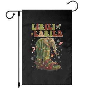 Funny Lirili Larila Italian Brainrot Meme Garden Flag Christmas Gift TS12 Black Print Your Wear