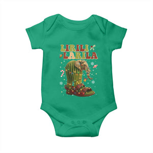 Funny Lirili Larila Italian Brainrot Meme Baby Onesie Christmas Gift TS12 Irish Green Print Your Wear