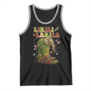 Funny Lirili Larila Italian Brainrot Meme Tank Top Christmas Gift TS12 Black Athletic Heather Print Your Wear