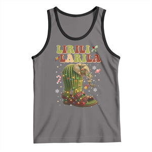 Funny Lirili Larila Italian Brainrot Meme Tank Top Christmas Gift TS12 Deep Heather Black Print Your Wear