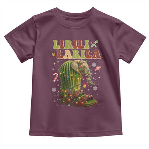 Funny Lirili Larila Italian Brainrot Meme Toddler T Shirt Christmas Gift TS12 Maroon Print Your Wear