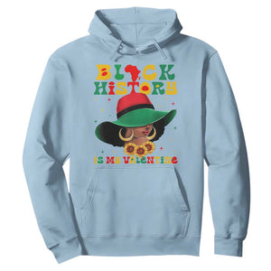Black History Is My Valentine Hoodie Women Gift For February TS12 Light Blue Print Your Wear