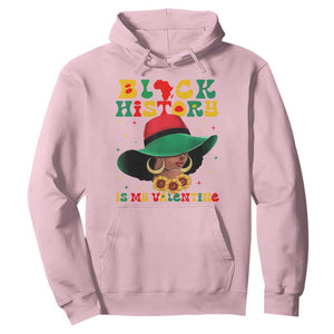 Black History Is My Valentine Hoodie Women Gift For February TS12 Light Pink Print Your Wear