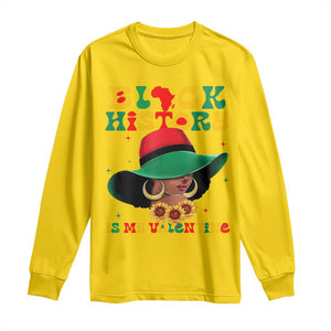 Black History Is My Valentine Long Sleeve Shirt Women Gift For February TS12 Daisy Print Your Wear