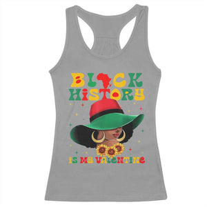 Black History Is My Valentine Racerback Tank Top Women Gift For February TS12 Sport Gray Print Your Wear