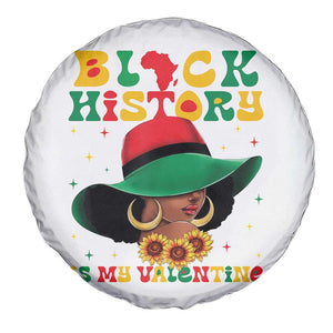 Black History Is My Valentine Spare Tire Cover Women Gift For February TS12 Print Your Wear