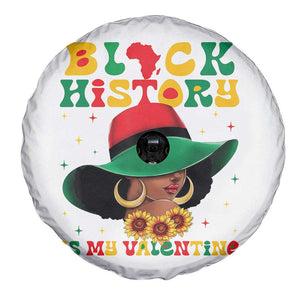 Black History Is My Valentine Spare Tire Cover Women Gift For February TS12 Print Your Wear