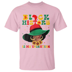 Black History Is My Valentine T Shirt Women Gift For February TS12 Light Pink Print Your Wear