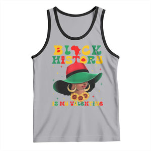 Black History Is My Valentine Tank Top Women Gift For February TS12 Athletic Heather Black Print Your Wear
