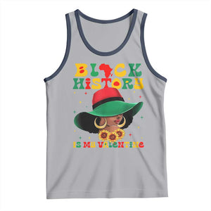 Black History Is My Valentine Tank Top Women Gift For February TS12 Athletic Heather Navy Print Your Wear