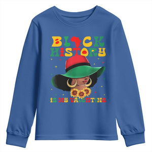 Black History Is My Valentine Youth Sweatshirt Women Gift For February TS12 Royal Blue Print Your Wear