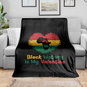 African American Women Pride Throw Blanket Black History Is My Valentine TS12 Print Your Wear